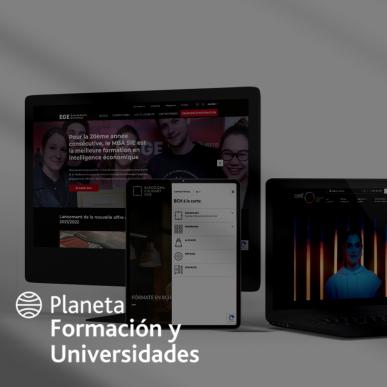 optimization of digital channels for Planeta Formación y Universidades